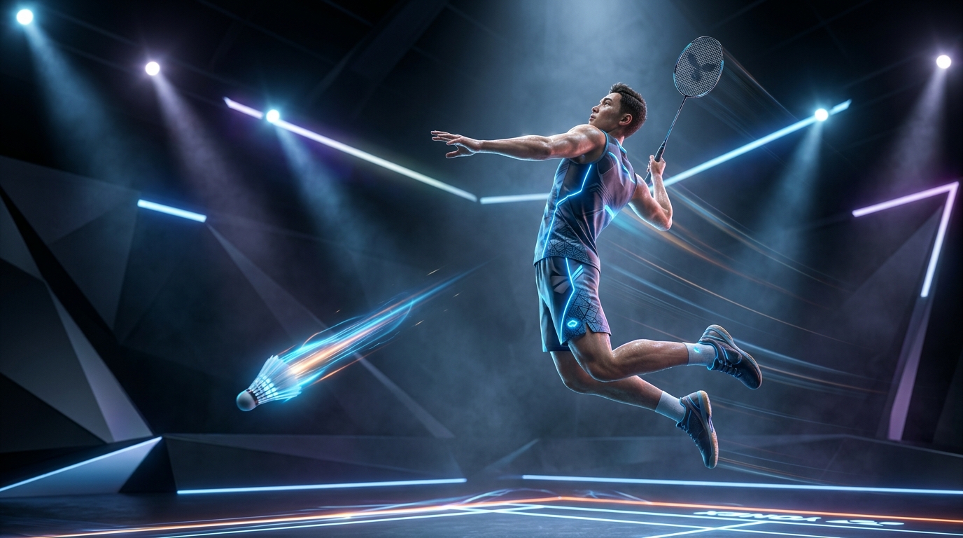 3D Badminton Jump Smash AI Radar